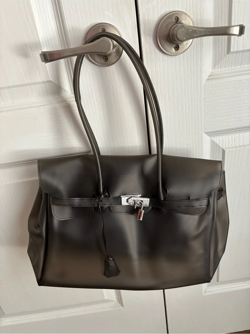 Jelly Tote with silver Accent Lock